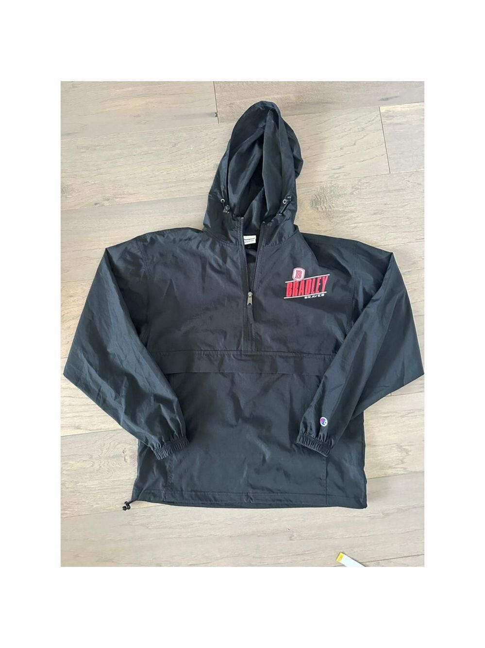 Champion Black Windbreaker Jacket Small